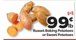 Weis Markets Russet Baking Potatoes or Sweet Potatoes offer