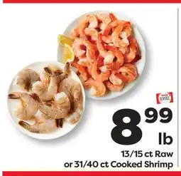 Weis Markets 13/15 ct Raw or 31/40 ct Cooked Shrimp offer