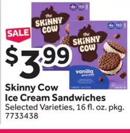 Stop&Shop Skinny Cow Ice Cream Sandwiches offer