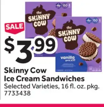 Stop&Shop Skinny Cow Ice Cream Sandwiches offer
