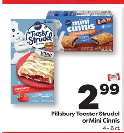 Weis Markets Pillsbury Toaster Strudel or Mini Cinnis offer