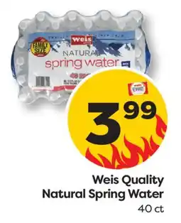 Weis Markets Weis Quality Natural Spring Water offer