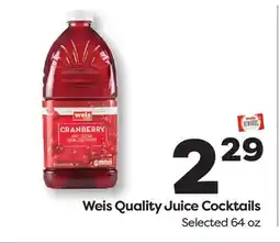 Weis Markets Weis Quality Juice Cocktails offer