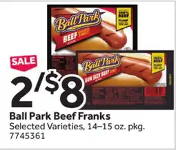 Stop&Shop Ball Park Beef Franks offer