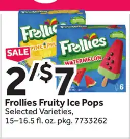 Stop&Shop Frollies Fruity Ice Pops offer