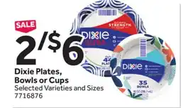 Stop&Shop Dixie Plates, Bowls or Cups offer