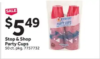 Stop&Shop Stop & Shop Party Cups offer