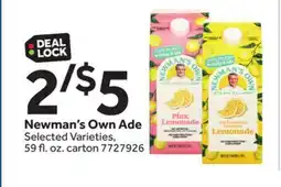 Stop&Shop Newman's Own Ade offer