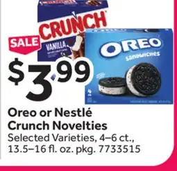 Stop&Shop Oreo or Nestlé Crunch Novelties offer