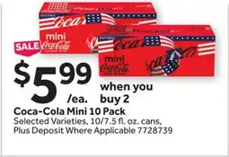 Stop&Shop Coca-Cola Mini offer