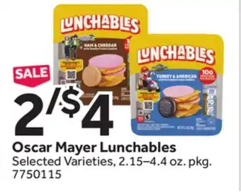 Stop&Shop Oscar Mayer Lunchables offer
