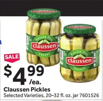 Stop&Shop Claussen Pickles offer