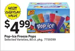 Stop&Shop Pop-Ice Freeze Pops offer