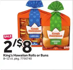 Stop&Shop King's Hawaiian Rolls or Buns offer