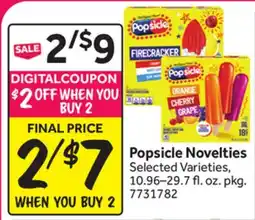 Stop&Shop Popsicle Novelties offer