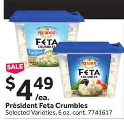 Stop&Shop Président Feta Crumbles offer