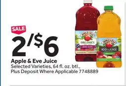 Stop&Shop Apple & Eve Juice offer