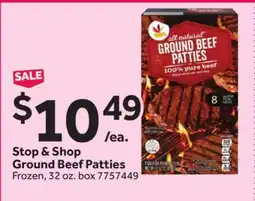 Stop&Shop Stop & Shop Ground Beef Patties offer