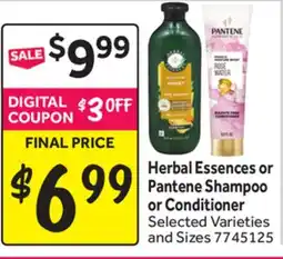 Stop&Shop Herbal Essences or Pantene Shampoo or Conditioner offer