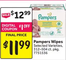 Stop&Shop Pampers Wipes offer