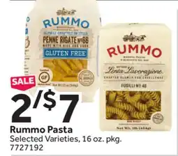 Stop&Shop Rummo Pasta offer