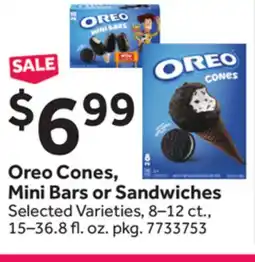 Stop&Shop Oreo Cones, Mini Bars or Sandwiches offer