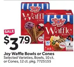 Stop&Shop Joy Waffle Bowls or Cones offer