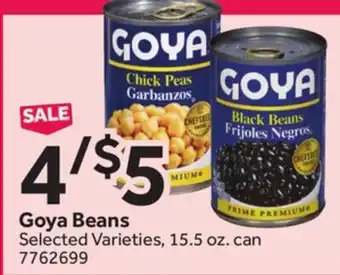 Stop&Shop Goya Beans offer