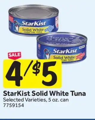 Stop&Shop StarKist Solid White Tuna offer