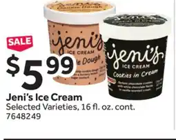 Stop&Shop Jeni's Ice Cream offer
