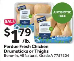 Stop&Shop Perdue Fresh Chicken Drumsticks or Thighs offer