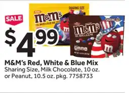 Stop&Shop M&M's Red, White & Blue Mix offer