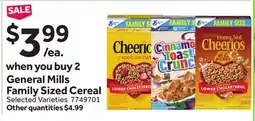 Stop&Shop General Mills Family Sized Cereal offer
