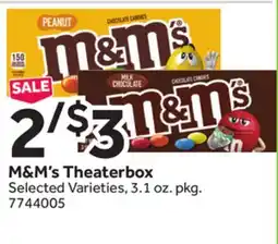 Stop&Shop M&M's Theaterbox offer
