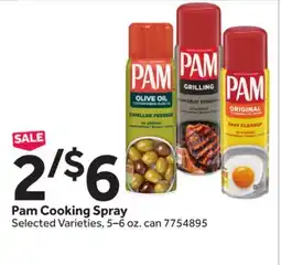 Stop&Shop Pam Cooking Spray offer