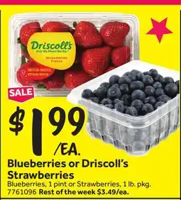 Stop&Shop Blueberries or Driscoll's Strawberries offer
