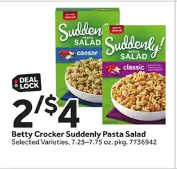 Stop&Shop Betty Crocker Suddenly Pasta Salad offer