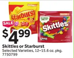 Stop&Shop Skittles or Starburst offer