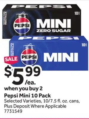 Stop&Shop Pepsi Mini offer