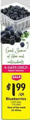 Stop&Shop Blueberries offer