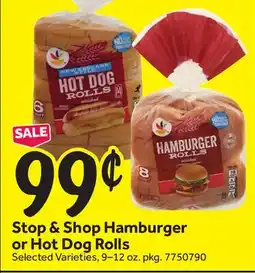 Stop&Shop Stop & Shop Hamburger or Hot Dog Rolls offer