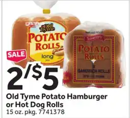 Stop&Shop Old Tyme Potato Hamburger or Hot Dog Rolls offer