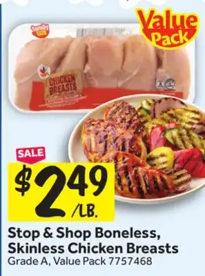 Stop&Shop Stop & Shop Boneless, Skinless Chicken Breasts offer