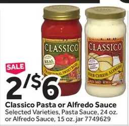 Stop&Shop Classico Pasta or Alfredo Sauce offer