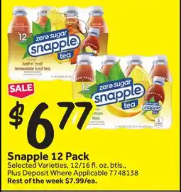 Stop&Shop Snapple offer