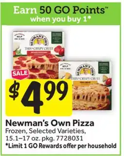 Stop&Shop Newman's Own Pizza offer