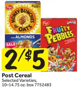 Stop&Shop Post Cereal offer