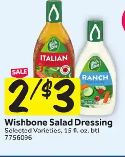 Stop&Shop Wishbone Salad Dressing offer