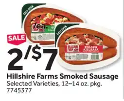 Stop&Shop Hillshire Farms Smoked Sausage offer