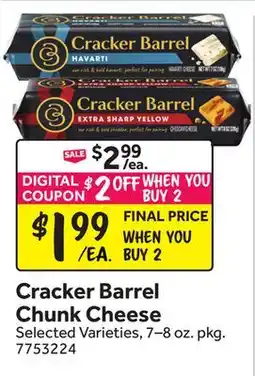 Stop&Shop Cracker Barrel Chunk Cheese offer